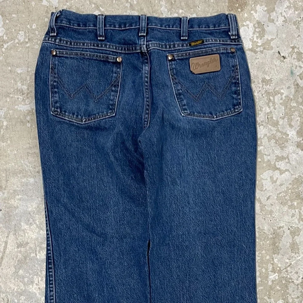 Wrangler Jeans 33x30 Blue Pants Slim 936 Cowboy Western‎ Denim Work Fits 31x30
